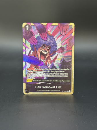 Cards - Hair Removal Fist (OP12-098) (V.1) - NM | One Piece: Promos
