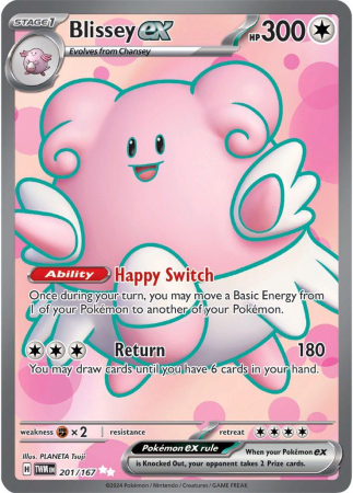 RAW Cards - Blissey ex (TWM201) - NM | Pokemon Twilight Masquerade