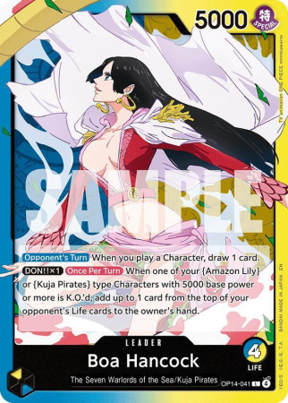 RAW Cards - Boa Hancock (OP14-041) (V.1) - NM | One Piece The Azure Sea's Seven