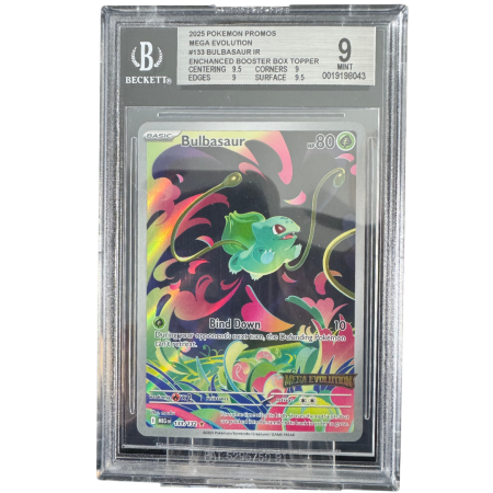 Pokemon MEGA: Promos - Bulbasaur (xMEG133) - Graded BGS 9 [MINT] | Pokemon MEG Black Star Promos