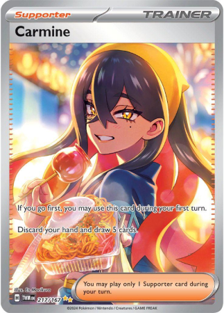 RAW Cards - Carmine (TWM217) - NM | Pokemon Twilight Masquerade