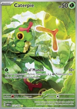 RAW Cards - Caterpie (MEW172) - NM | Pokemon 151