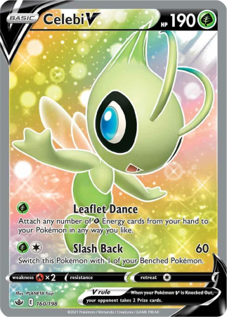 Cartonase - Celebi V (CRE160) - NM | Pokemon Chilling Reign