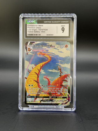 Pokemon SWSH: Lost Origin - Centiskorch VMAX (LOR TG15) | Graded CGC 9 [MINT] - Pokemon Lost Origin Trainer Gallery