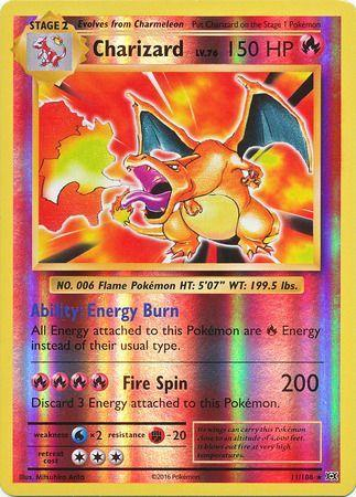 Cartonase - Charizard (EVO11) rev. holo - EX+ | Pokemon Evolutions