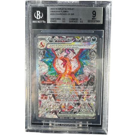 GRADED Cards - Charizard ex (OBF223) - Graded BGS 9 [MINT] | Pokemon Obsidian Flames