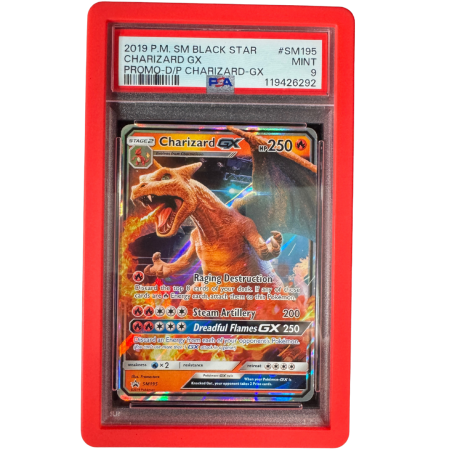 PSA Cards - Charizard GX (SM195) - Graded PSA 9 [MINT] | SM Black Star Promos