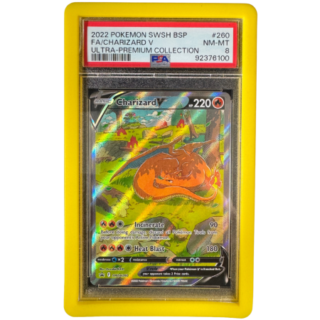 PSA Cards - Charizard V (SWSH260) - Graded PSA 8 [NM-MT] | Pokemon SWSH Black Star Promos