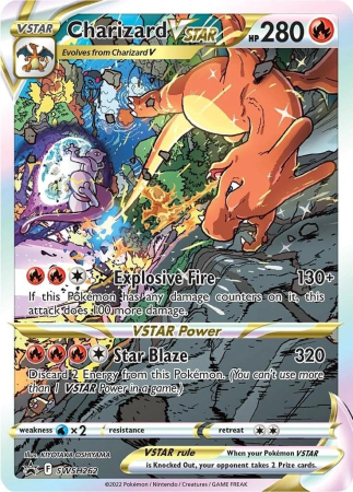 RAW Cards - Charizard Vstar (SWSH262) - NM | Pokemon SWSH Black Star Promos