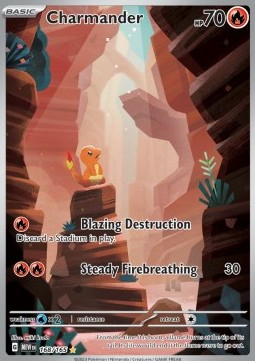 RAW Cards - Charmander (MEW168) - NM | Pokemon 151