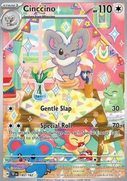 RAW Cards - Cinccino (TEF183) - NM | Pokemon Temporal Forces