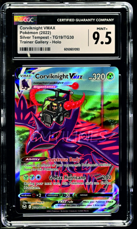 GRADED Cards - Corviknight VMAX (SIT TG19) | Graded CGC 9.5 [MINT+] - Pokemon Silver Tempest Trainer Gallery