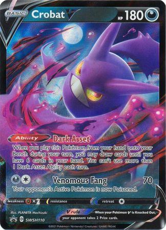 Pokemon SWSH: Black Star Promos - Crobat V (SWSH110) - NM | Pokemon SWSH Black Star Promos
