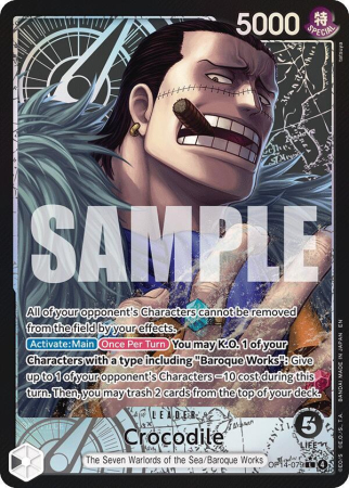 RAW Cards - Crocodile (OP14-079) (V.2) - NM | One Piece The Azure Sea's Seven