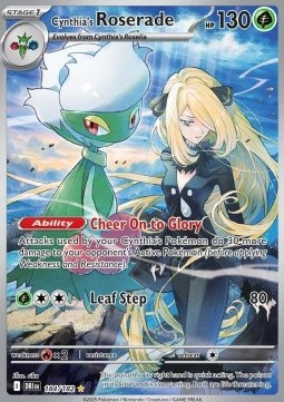 RAW Cards - Cynthia's Roserade (DRI184) - NM | Pokemon Destined Rivals
