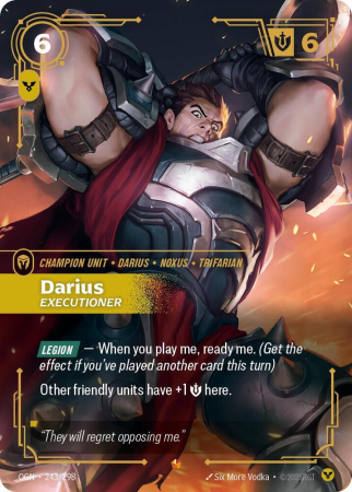 Cartonase - Darius, Executioner (V.1 - Epic) OGN243 - NM | Riftbound Origins