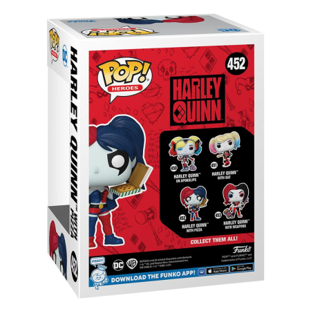 DC Comics: Harley Quinn Takeover POP! Heroes Vinyl Figure Harley with Pizza 9 cm [2]