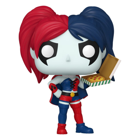 FUNKO - DC Comics: Harley Quinn Takeover POP! Heroes Vinyl Figure Harley with Pizza 9 cm