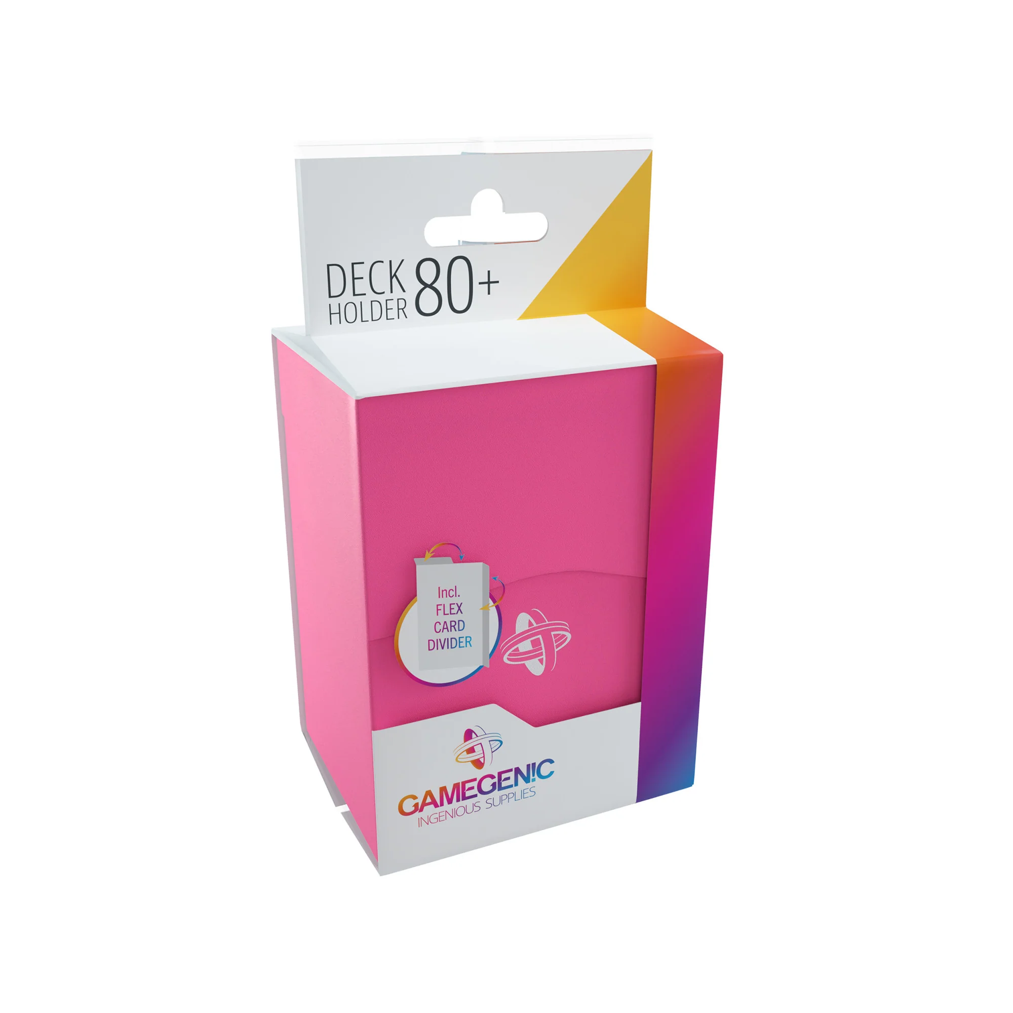 Deck Holder Gamegenic - Protectie pachet carti 80+ (Roz) [5]