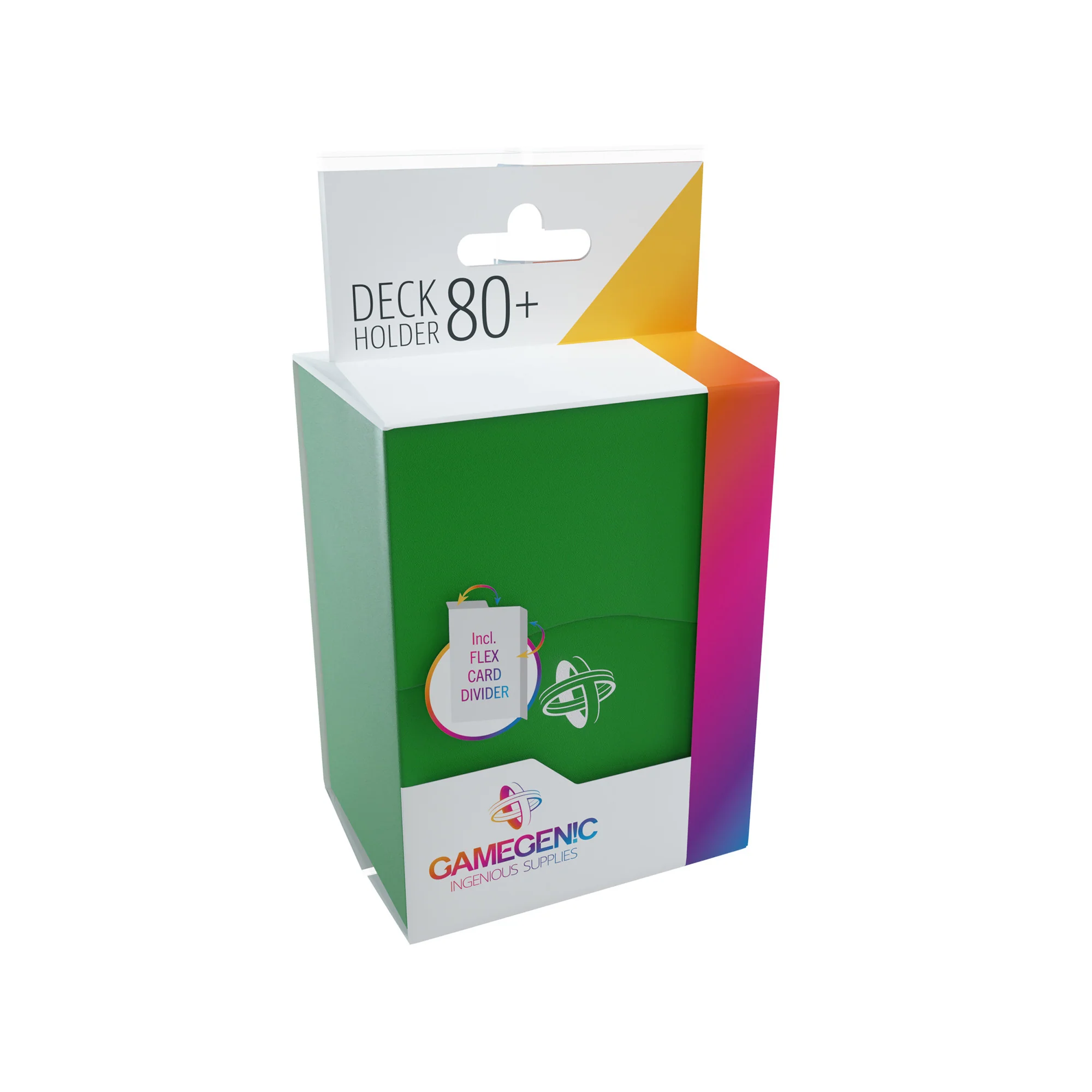 Deck Holder Gamegenic - Protectie pachet carti 80+ (Verde) [5]