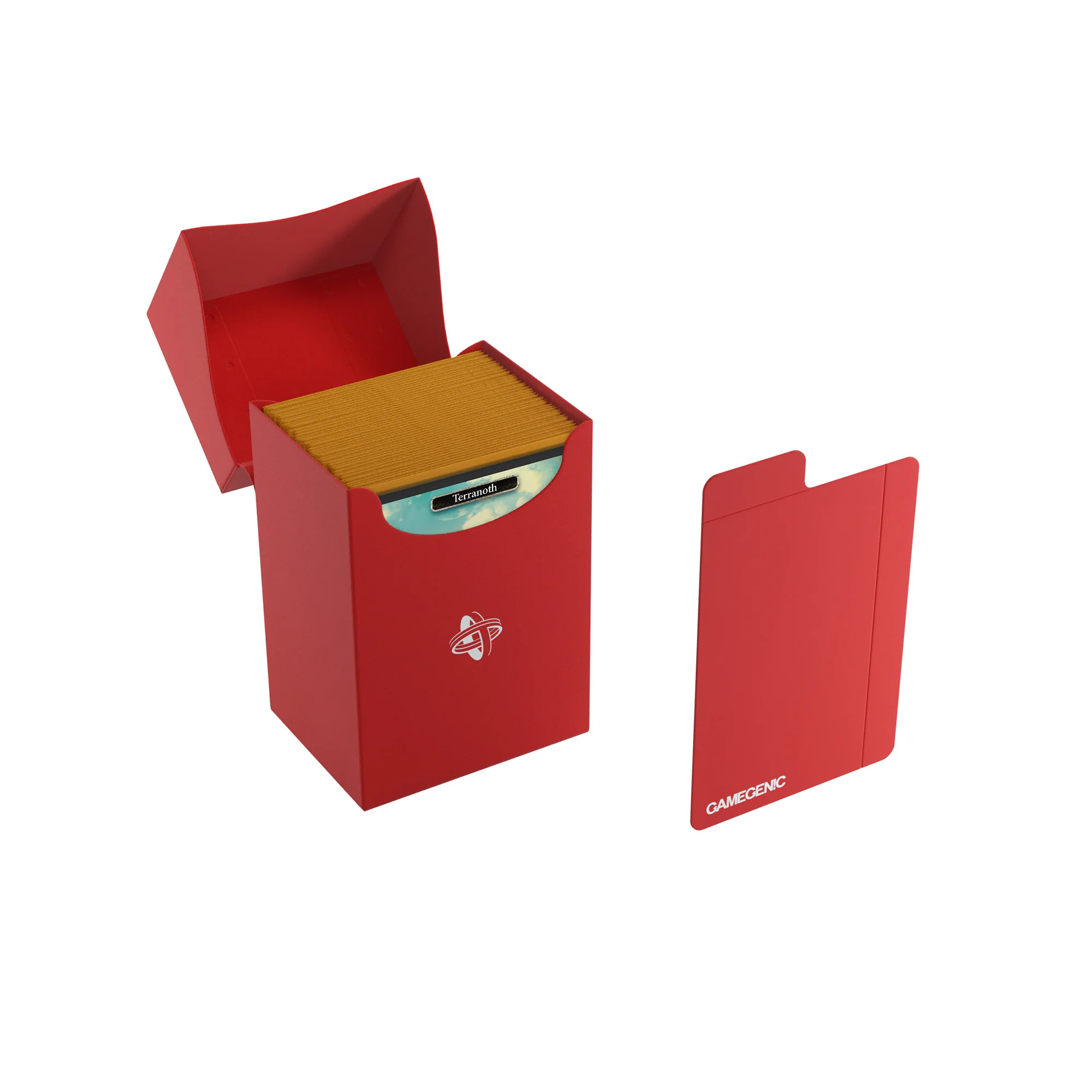 Deck Holder Gamegenic - Protectie pachet carti 80+ (Rosu) [3]