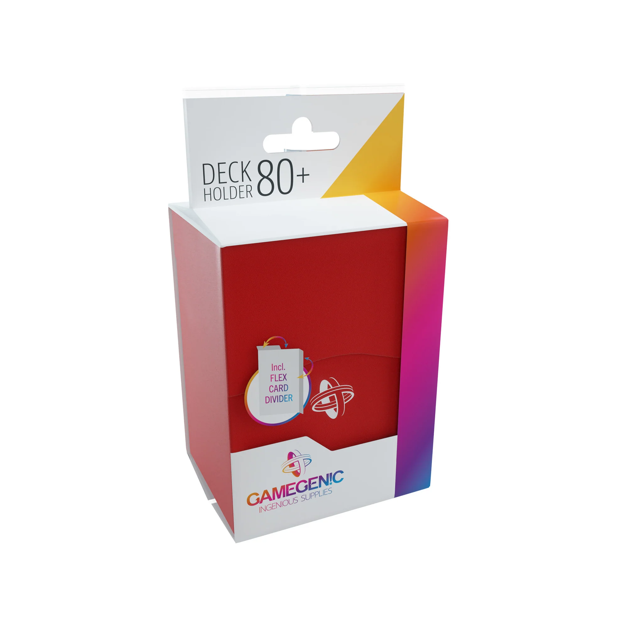 Deck Holder Gamegenic - Protectie pachet carti 80+ (Rosu) [5]