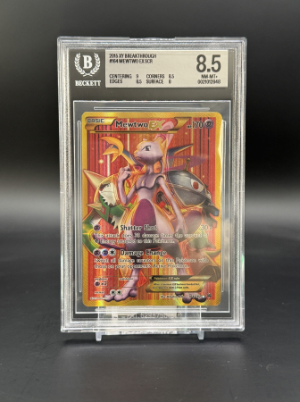 GRADED Cards - Mewtwo EX (BKT 164) - Graded BGS 8.5 [NM-MT+] | Pokemon XY: BREAKthrough