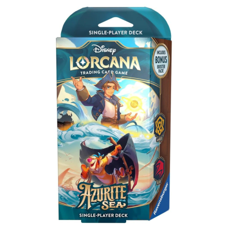 Decks - Disney Lorcana TCG: Azurite Sea Starter Deck [Jim Hawkins and Tigger]
