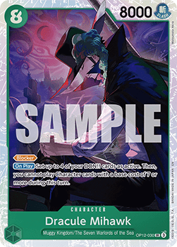 RAW Cards - Dracule Mihawk (OP12-030) (V.1) - NM | One Piece Legacy of the Master