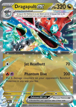 RAW Cards - Dragapult ex (PRE073) - NM | Pokemon Prismatic Evolutions