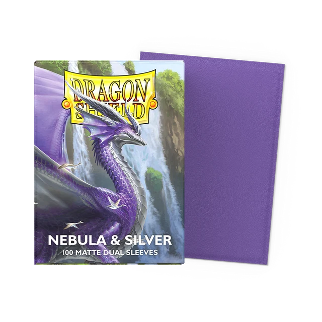 DRAGON SHIELD Dual Matte Sleeves - Nebula & Silver (100 Sleeves) [1]