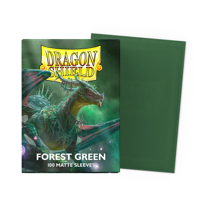 DRAGON SHIELD Matte Standard - Non-Glare Forest Green (100 Sleeves) [1]