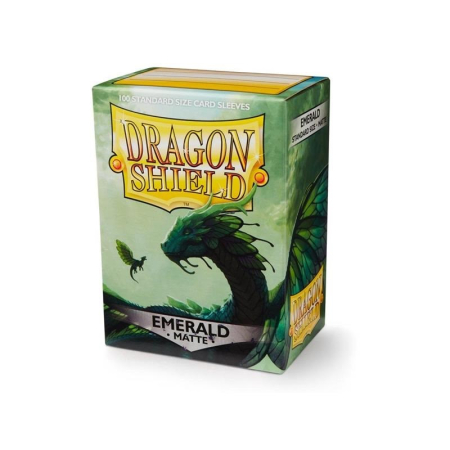 TCG Accessories - DRAGON SHIELD Standard Sleeves - Matte Emerald (100 Sleeves)