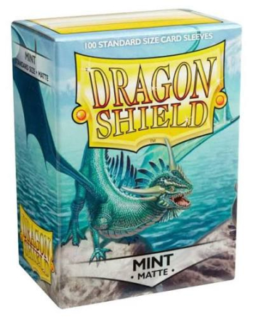 TCG Accessories - DRAGON SHIELD Standard Sleeves - Matte Mint (100 Sleeves)