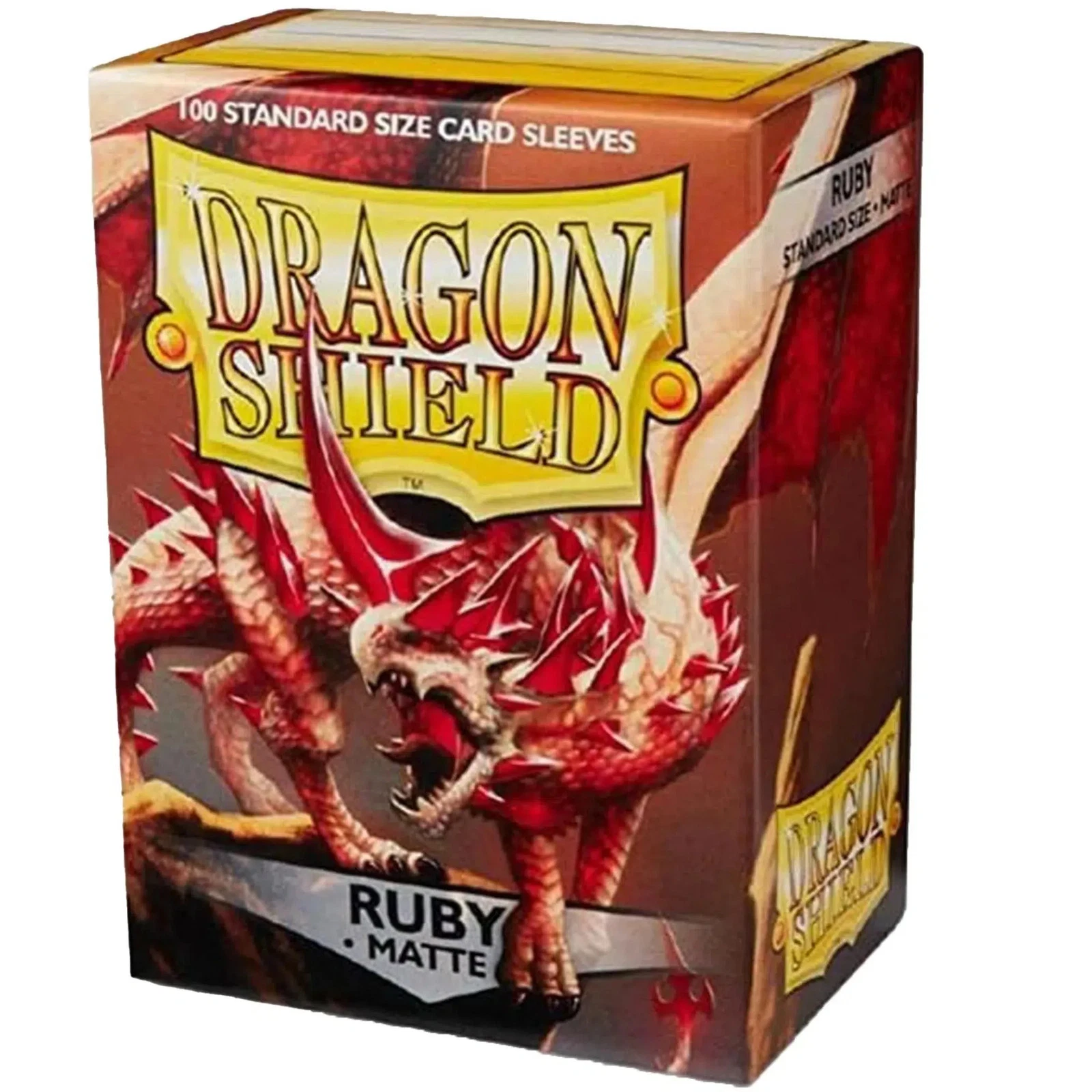 TCG Accessories - DRAGON SHIELD Standard Sleeves - Matte Ruby (100 Sleeves)