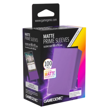 TCG Accessories - GAMEGENIC - Matte Prime Sleeves Purple (100) 66x91