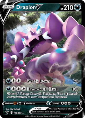 RAW Cards - Drapion V (VIV106) - NM | Pokemon Vivid Voltage