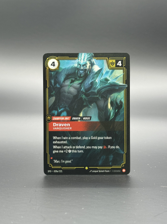 Riftbound: Spiritforged - Draven, Vanquisher (V.2 - Showcase) SFD020 - NM | Riftbound Spiritforged