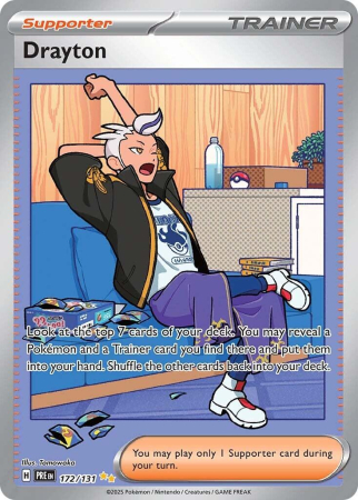 RAW Cards - Drayton (PRE172) - NM | Pokemon Prismatic Evolutions