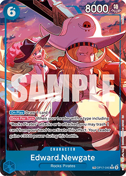 RAW Cards - Edward.Newgate (OP17-040) (V.2) - NM | One Piece TCG: The World's Strongest Warriors