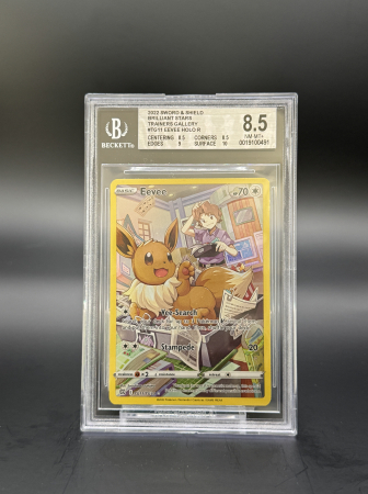 BGS Cards - Eevee (BRS TG11) | Graded BGS 8.5 [NM-MT+] - Pokemon Brilliant Stars Trainer Gallery