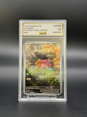 GRADED Cards - Pawmi (PAF 226) | Graded AGS 10 [GEM MINT] - Pokemon Paldean Fates