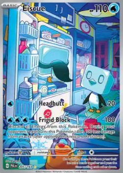 RAW Cards - Eiscue (PAL205) - NM | Pokemon Paldea Evolved