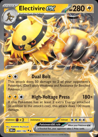 RAW Cards - Electivire ex (DRI069) - NM | Pokemon Destined Rivals