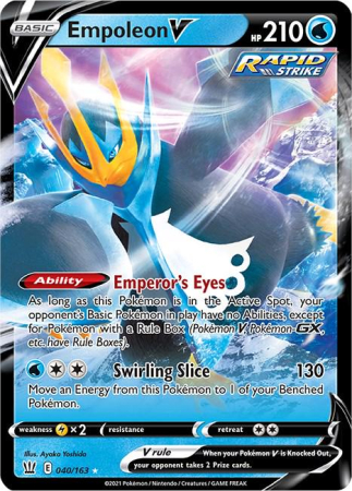 RAW Cards - Empoleon V (BST040) - NM | Pokemon Battle Styles