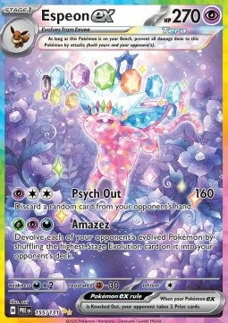 RAW Cards - Espeon ex (PRE155) - NM | Pokemon Prismatic Evolutions