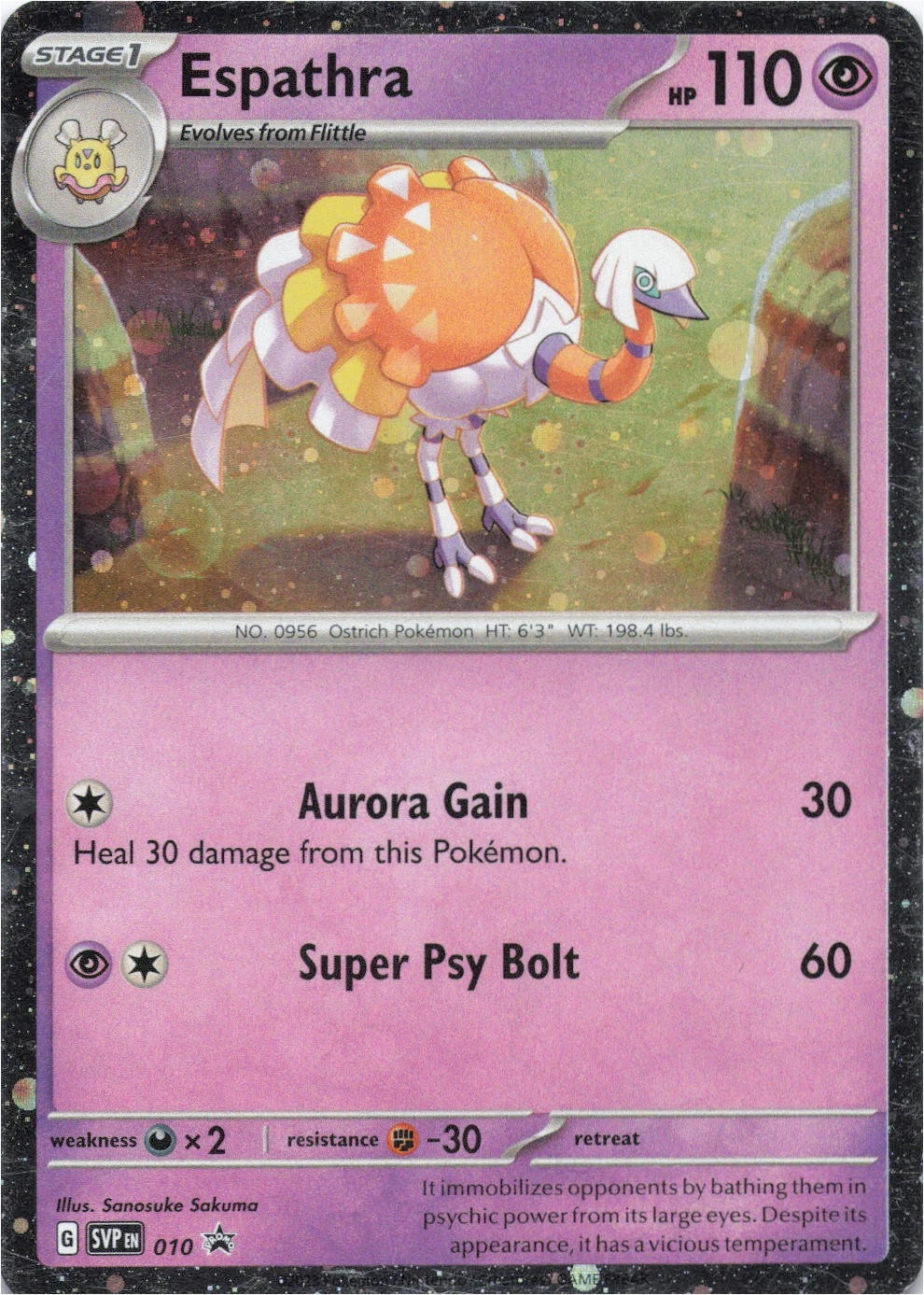 RAW Cards - Espathra (SVP010) - NM | Pokemon SV Black Star Promos