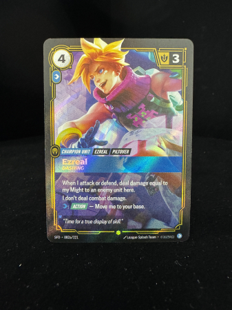 Ezreal, Dashing (V.2 - Showcase) SFD082 - NM | Riftbound Spiritforged [1]