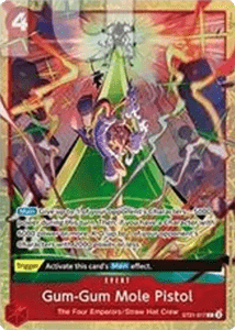 Cartonase - Gum-Gum Mole Pistol (ST21-017) (V.1) - NM | One Piece TCG: Promos