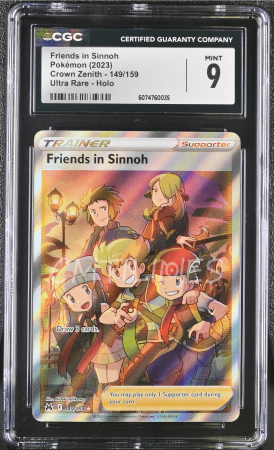 GRADED Cards - Friends in Sinnoh (CRZ 149) | Graded CGC 9 [MINT] - Pokemon Crown Zenith